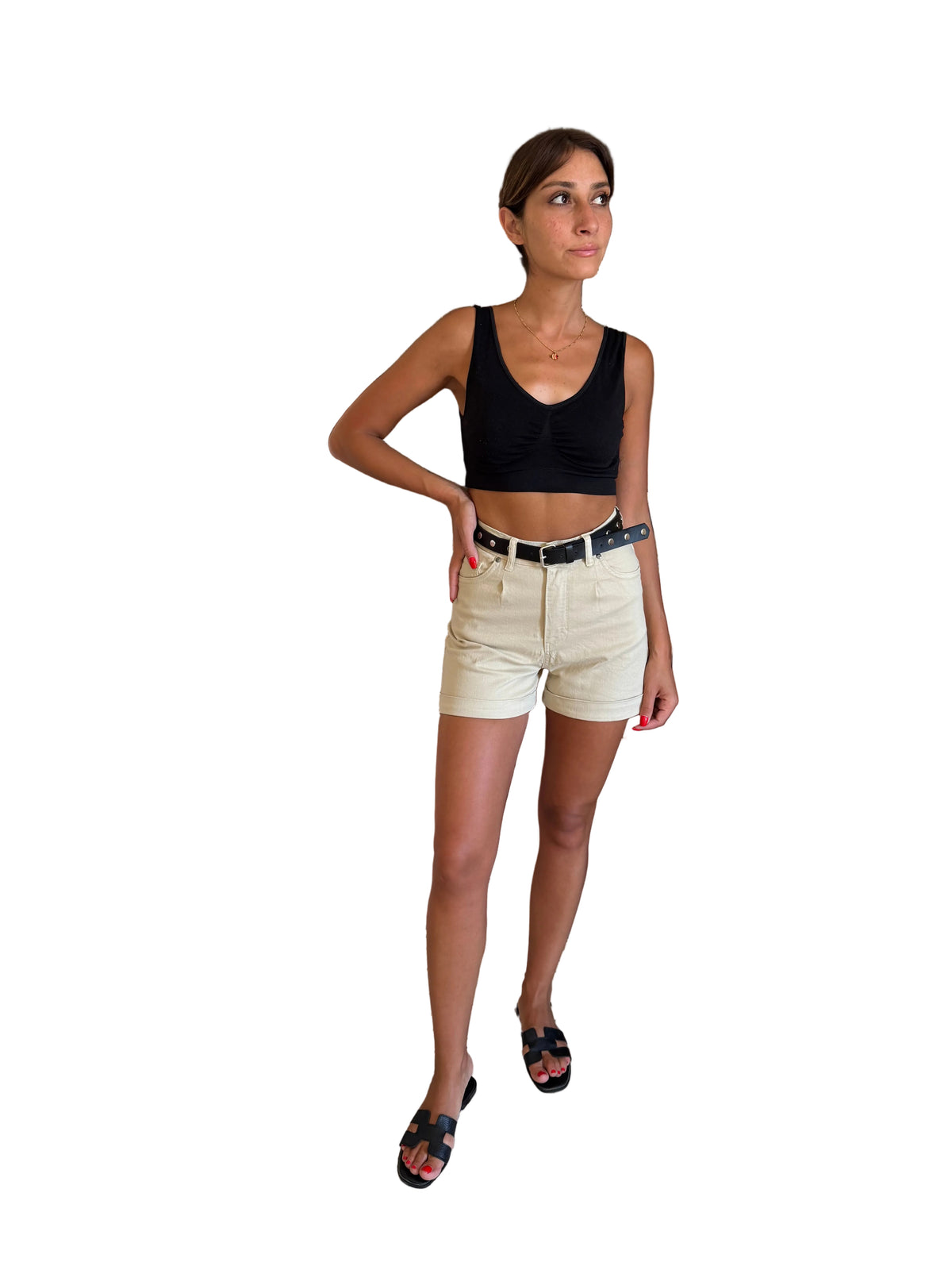 Creamy lycra short