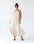 Linen maxi dress-beige