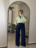 Black Classic Wide-Leg Pant
