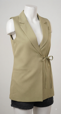 Signature Wrap Gilet-Mint