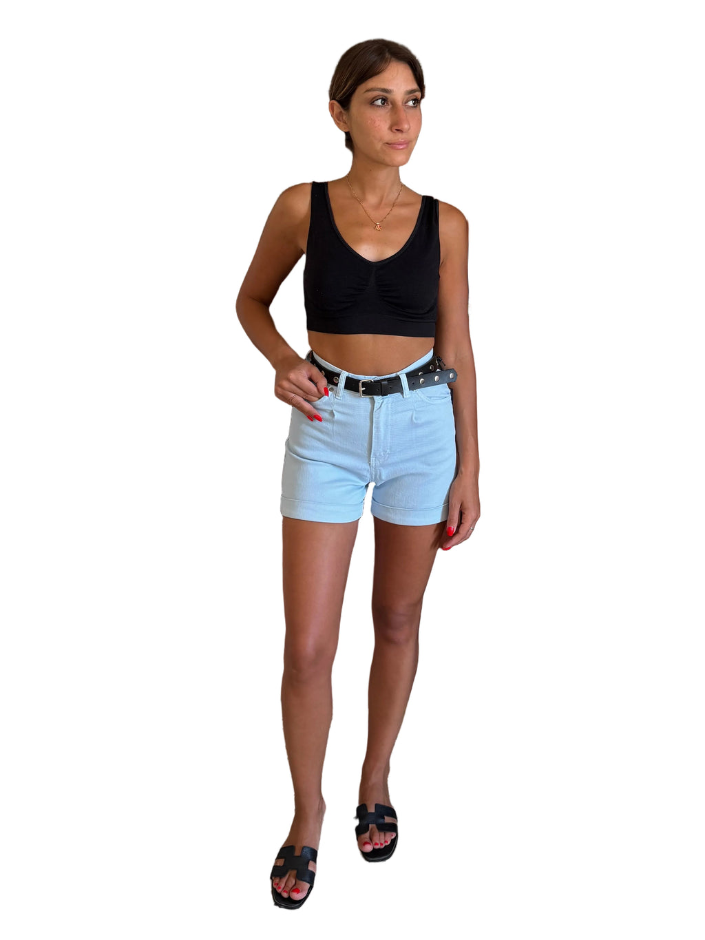 Light blue lycra short