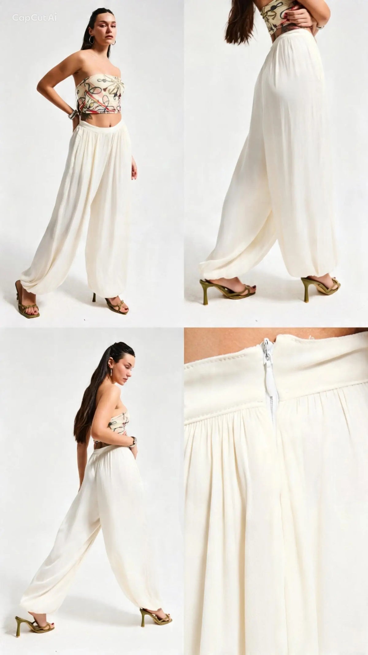 Balloon pant off white