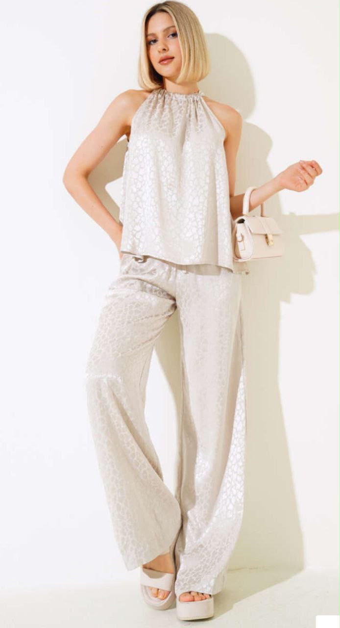 Jacquard Satin Set