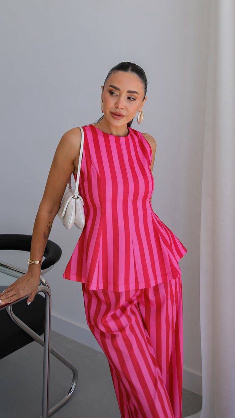 Red & Pink striped set