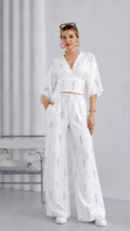 Linen Puff-Print Set